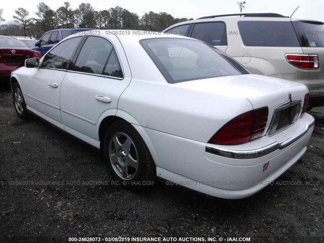 1LNHM87A9YY889930 - 2000 LINCOLN LS WHITE photo 3