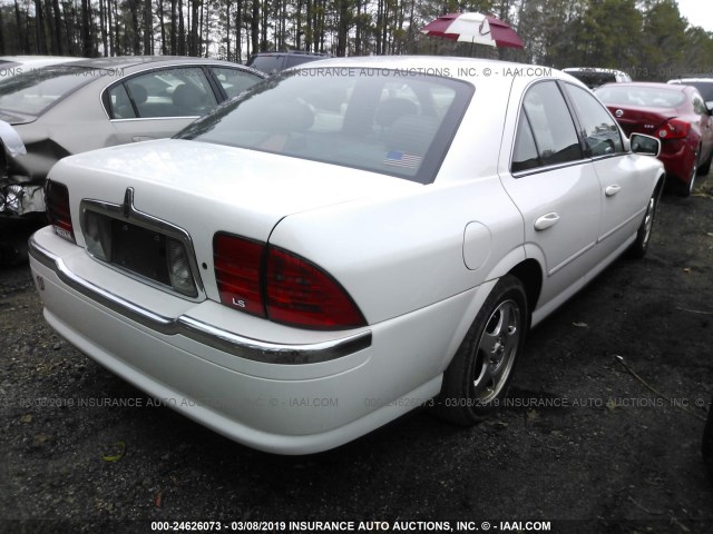 1LNHM87A9YY889930 - 2000 LINCOLN LS WHITE photo 4
