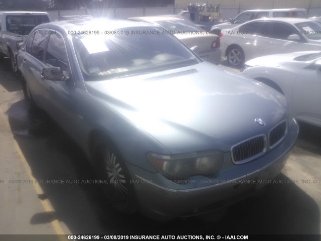 WBAGN63402DR04571 - 2002 BMW 745 LI Light Blue photo 1