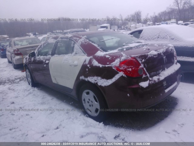 1G2ZF57B484169747 - 2008 PONTIAC G6 VALUE LEADER/BASE RED photo 3