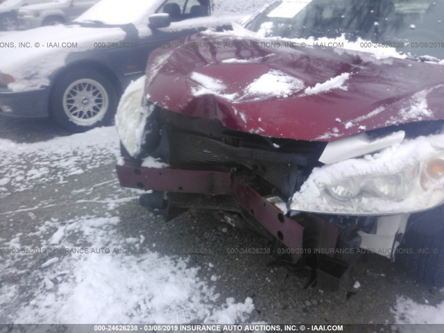 1G2ZF57B484169747 - 2008 PONTIAC G6 VALUE LEADER/BASE RED photo 6