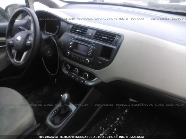 KNADM4A33D6205186 - 2013 KIA RIO LX BLACK photo 5