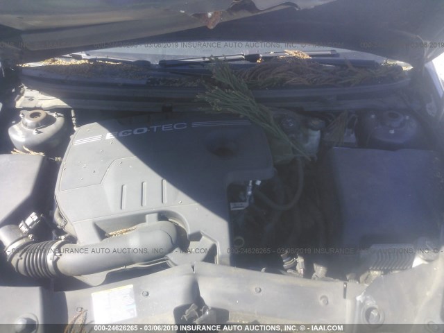 1G1ZC5E09A4161647 - 2010 CHEVROLET MALIBU 1LT 灰色 照片 10