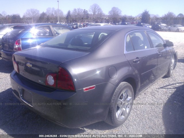 1G1ZC5E09A4161647 - 2010 CHEVROLET MALIBU 1LT 灰色 照片 4