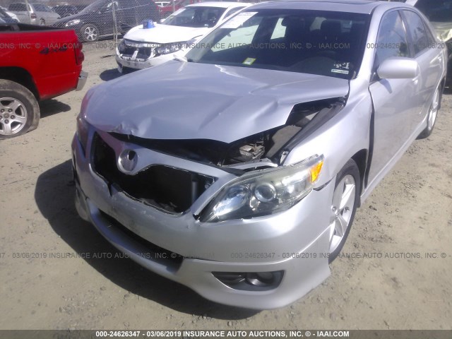 4T1BF3EK6BU221063 - 2011 TOYOTA CAMRY SE/LE/XLE 银色 照片 6