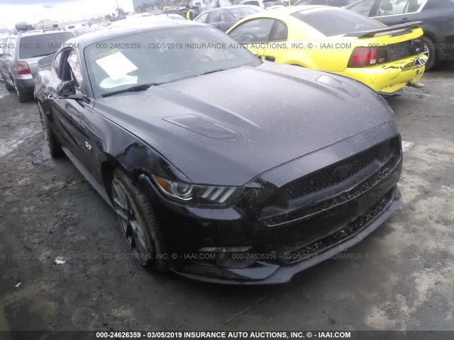 1FA6P8CF6F5301605 - 2015 FORD MUSTANG GT BLACK photo 1