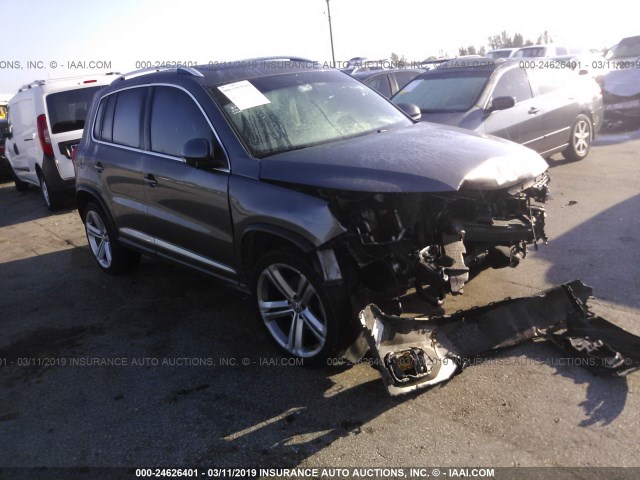 WVGBV7AX5FW082761 - 2015 VOLKSWAGEN TIGUAN S/SE/SEL/R-LINE GRAY photo 1