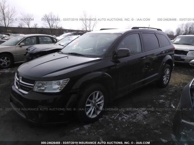 3C4PDCBG0ET141692 - 2014 DODGE JOURNEY SXT BLACK photo 2