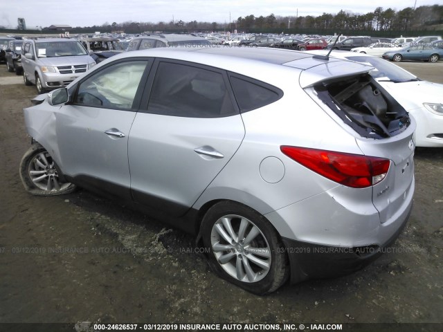 KM8JUCAC4AU106444 - 2010 HYUNDAI TUCSON GLS/LIMITED ვერცხლისფერი ფოტო 3