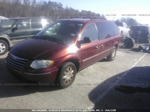 2A8GP64L97R167063 - 2007 CHRYSLER TOWN & COUNTRY LIMITED BURGUNDY photo 2