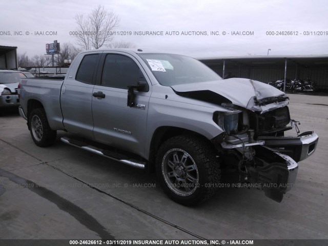 5TFRW5F16GX209019 - 2016 TOYOTA TUNDRA DOUBLE CAB SR/SR5 SILVER photo 1