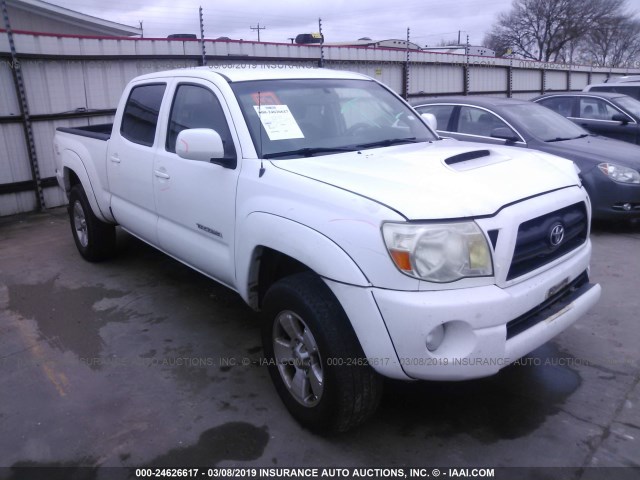 3TMKU72N87M011253 - 2007 TOYOTA TACOMA DBL CAB PRERUNNER LNG BED WHITE photo 1