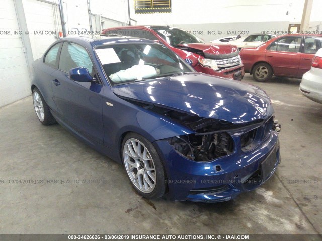 WBAUC9C50CVM11567 - 2012 BMW 135 I BLUE photo 1