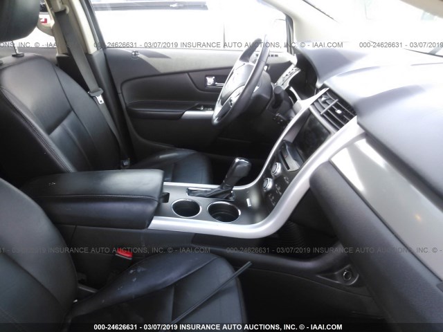 2FMDK3JC7DBB65114 - 2013 FORD EDGE SEL BLACK photo 5