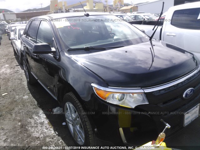 2FMDK3JC7DBB65114 - 2013 FORD EDGE SEL BLACK photo 6