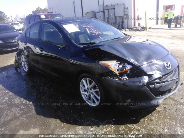 JM1BL1V51C1587429 - 2012 MAZDA 3 S BLACK photo 1