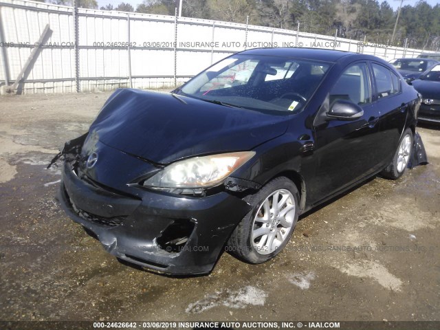 JM1BL1V51C1587429 - 2012 MAZDA 3 S BLACK photo 2