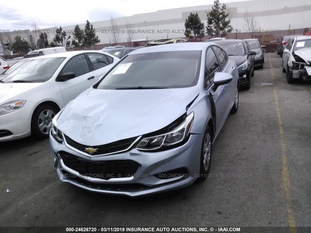 1G1BC5SM8J7212384 - 2018 CHEVROLET CRUZE LS BLUE photo 2