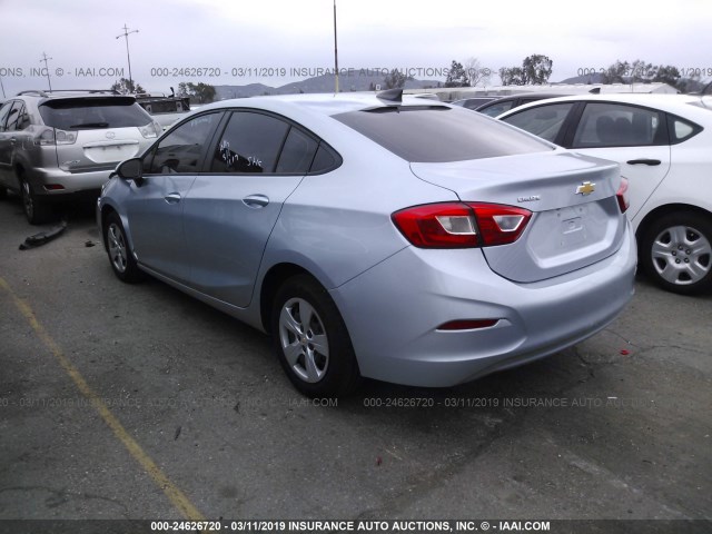 1G1BC5SM8J7212384 - 2018 CHEVROLET CRUZE LS BLUE photo 3