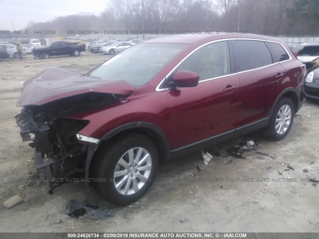 JM3TB2MA5A0238652 - 2010 MAZDA CX-9 RED photo 2