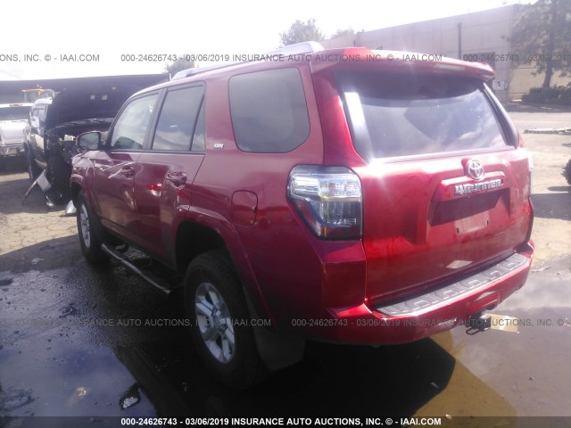 JTEZU5JR7F5097680 - 2015 TOYOTA 4RUNNER SR5/LIMITED RED photo 3