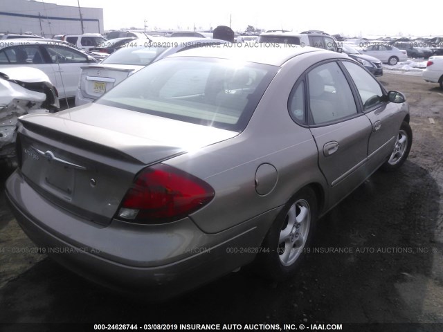 1FAHP55SX2G106994 - 2002 FORD TAURUS SES TAN photo 4