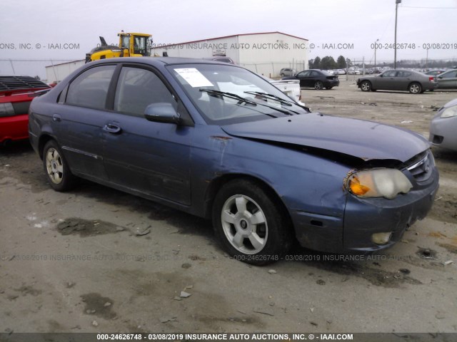 KNAFB161425087415 - 2002 KIA SPECTRA GS/GSX ლურჯი ფოტო 1