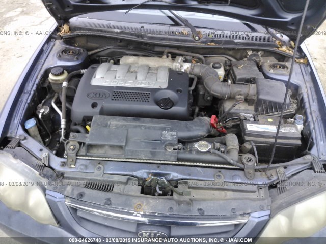 KNAFB161425087415 - 2002 KIA SPECTRA GS/GSX ლურჯი ფოტო 10