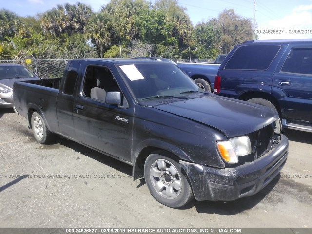1N6DD26S2YC337870 - 2000 NISSAN FRONTIER KING CAB XE BLACK photo 1