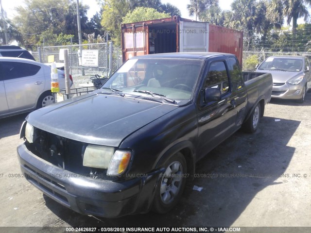 1N6DD26S2YC337870 - 2000 NISSAN FRONTIER KING CAB XE BLACK photo 2