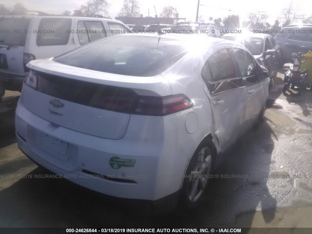 1G1RF6E49EU117699 - 2014 CHEVROLET VOLT WHITE photo 4