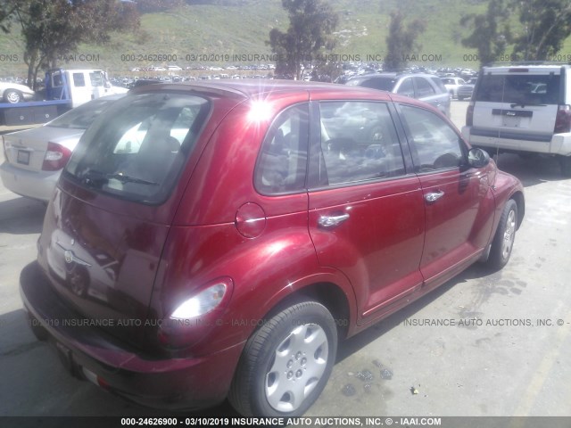 3A4FY58B76T201759 - 2006 CHRYSLER PT CRUISER TOURING RED photo 4