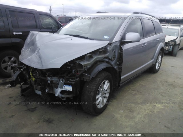 3C4PDCBG4FT743075 - 2015 DODGE JOURNEY SXT GRAY photo 2