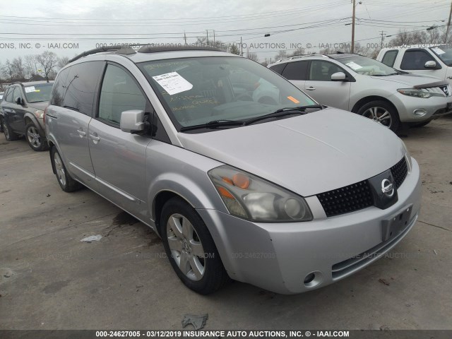 5N1BV28U95N120902 - 2005 NISSAN QUEST S/SE/SL SILVER photo 1