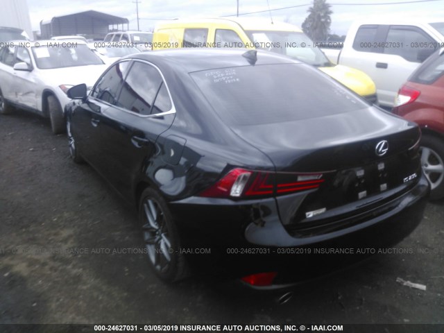 JTHBF1D26F5053529 - 2015 LEXUS IS 250 BLACK photo 3