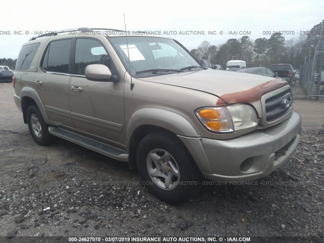 5TDZT34A01S048440 - 2001 TOYOTA SEQUOIA SR5 TAN photo 1