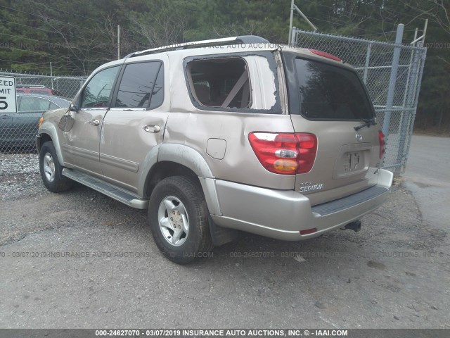 5TDZT34A01S048440 - 2001 TOYOTA SEQUOIA SR5 TAN photo 6