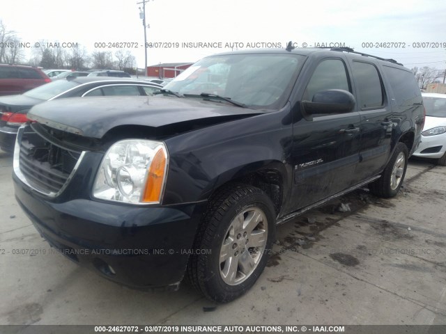 1GKFK16347J300175 - 2007 GMC YUKON XL K1500 BLUE photo 2