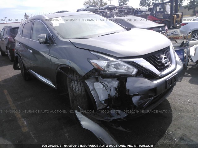 5N1AZ2MH4FN234056 - 2015 NISSAN MURANO S/SL/SV/PLATINUM GRAY photo 1