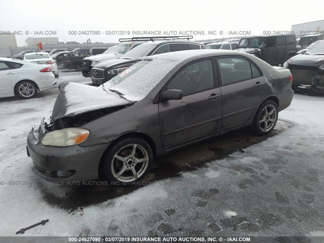 1NXBR32E18Z042976 - 2008 TOYOTA COROLLA CE/LE/S GRAY photo 2