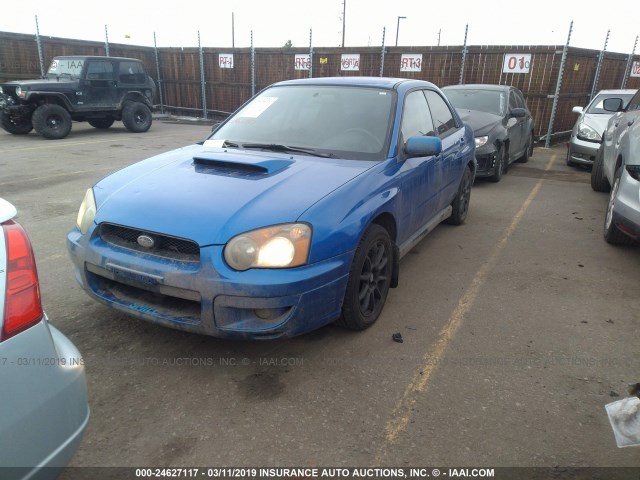 JF1GD29674G510029 - 2004 SUBARU IMPREZA WRX BLUE photo 2