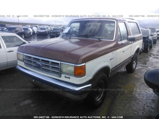 1FMEU15N5HLA12204 - 1987 FORD BRONCO U100 BROWN photo 2