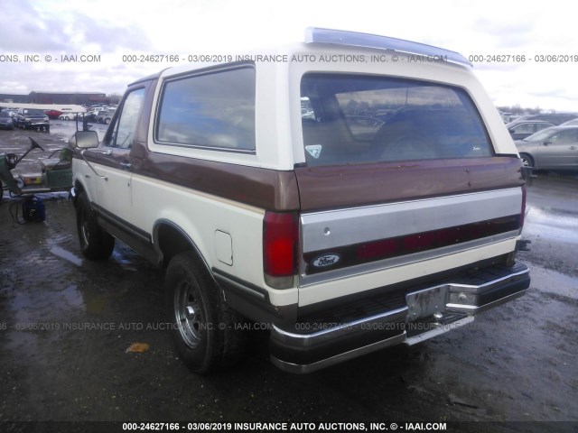 1FMEU15N5HLA12204 - 1987 FORD BRONCO U100 BROWN photo 3