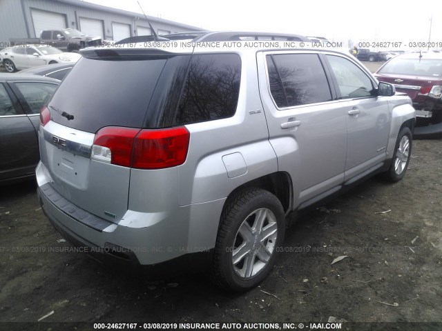 2GKALSEK3C6233338 - 2012 GMC TERRAIN SLE SILVER photo 4