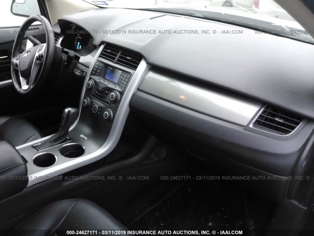 2FMDK3JC0EBB67045 - 2014 FORD EDGE SEL BLACK photo 5