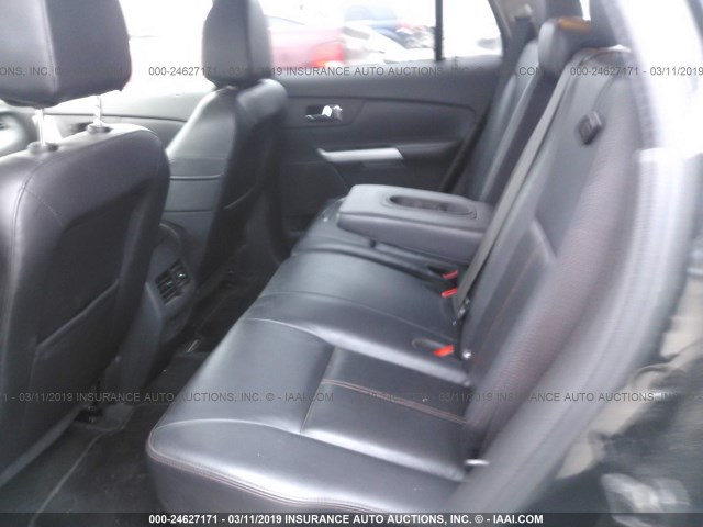 2FMDK3JC0EBB67045 - 2014 FORD EDGE SEL BLACK photo 8