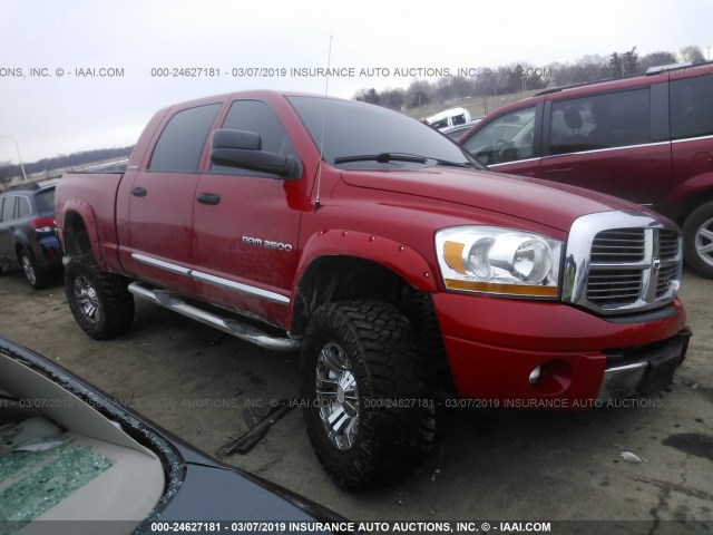 3D7KS29CX6G230389 - 2006 DODGE RAM 2500 RED photo 1