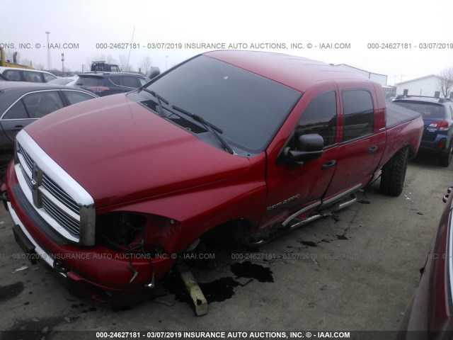 3D7KS29CX6G230389 - 2006 DODGE RAM 2500 RED photo 2