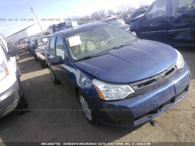 1FAHP34N48W243945 - 2008 FORD FOCUS S/SE BLUE photo 1