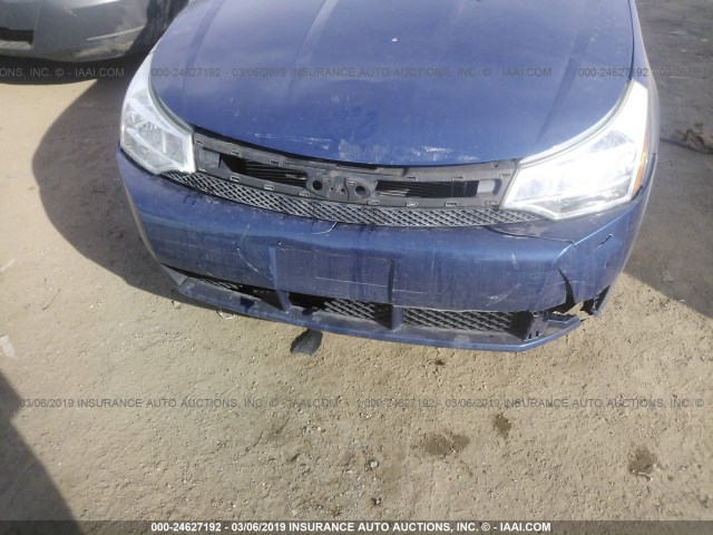 1FAHP34N48W243945 - 2008 FORD FOCUS S/SE BLUE photo 6